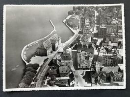 Rorschach am Bodensee, Hafen, Bahnhof /Flugaufnahme ca. 1950