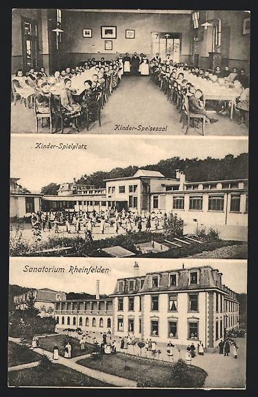 Ansichtskarten: Rheinfelden, Sanatorium, Speisesaal, Kin – Gebraucht aus Berlin von bartko-reher