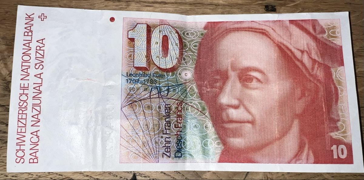 Banknoten: 100 Franken Note 20 Franken Note 10 Franken Note Schweiz  – Gebraucht aus Sevelen von Ritiplampi 6