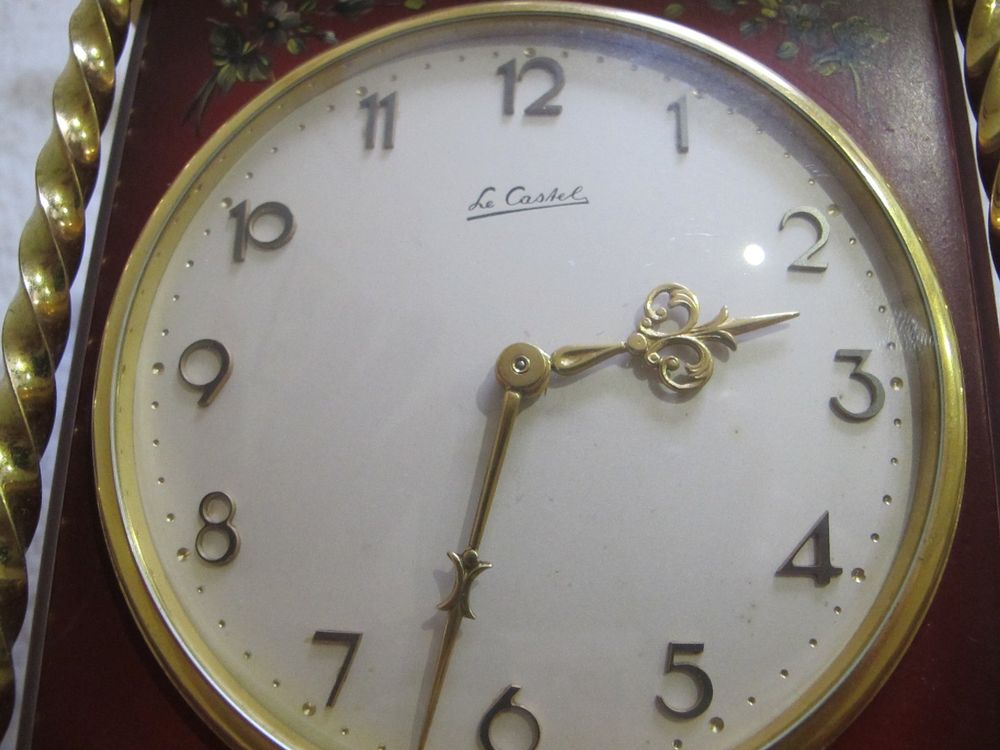 Le Castel Offiziers Tischuhr Selten Läuft Schön Und Schlägt (Gebraucht