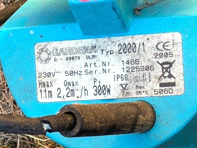 Gardena Pompe & Parti di ricambio: Gardena Wasserpumpe – Difettoso da Schöftland venduto da mioplus 1