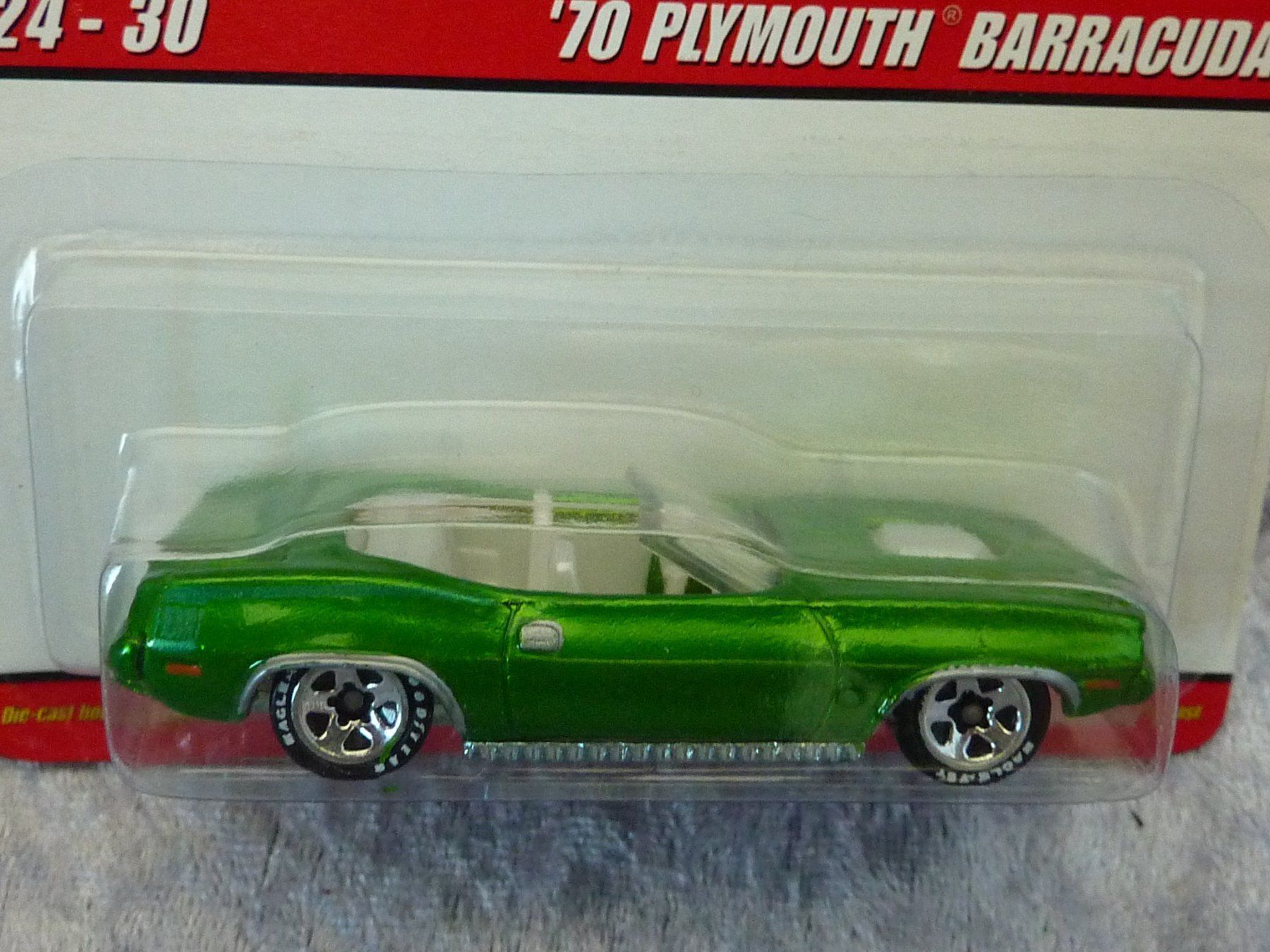 Hot Wheels Modellini d'auto: Plymouth Barracuda 1970  1:64 – Nuovo e nell'imballaggio originale da Dürrenäsch venduto da modellautos4you 1