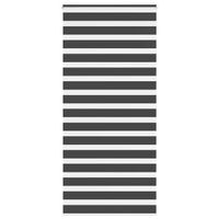 Store zèbre noir 105x200 cm largeur du tissu 100,9 cm polyes