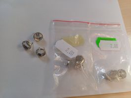 3 Packungen Nieten à 3 Stück = 9 Nieten zum Basteln / DIY