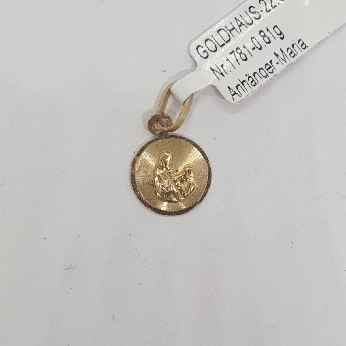 Ciondoli: Echt 14K Gold - Maria Anhänger – Usato da Luzern venduto da luzerngoldhaus