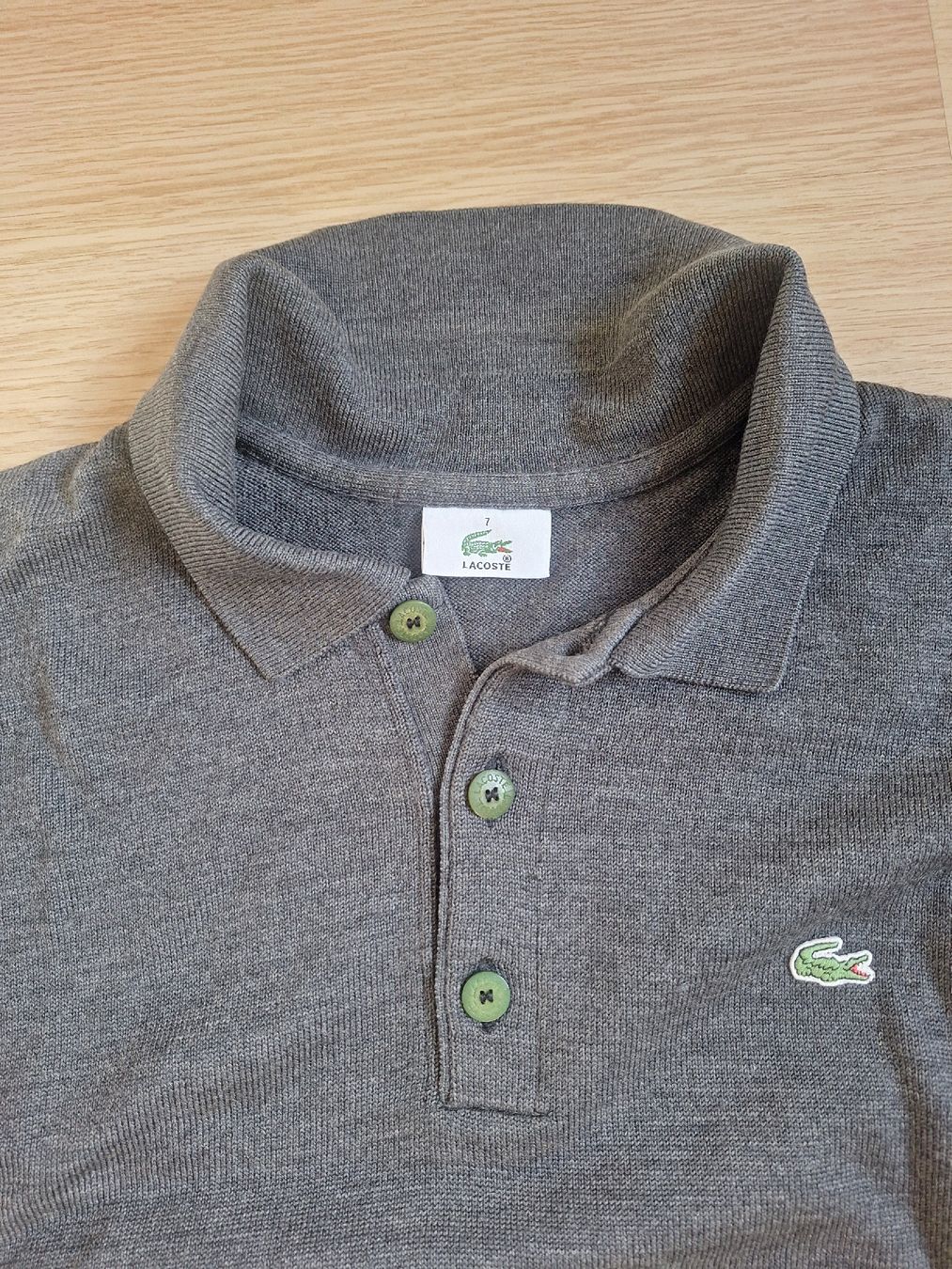 Lacoste Maglioni & Felpe: Lacoste grey wool polo pullover size 7 (XL) – Usato da Yens venduto da rob_nsw7 1