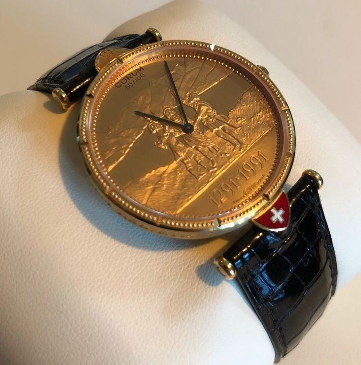 Corum Münzuhr 18K 700 Jahre Schweiz (Gebraucht) in Winterthur für