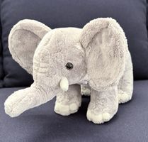 Stofftier/Plüschtier Elefant WWF in grau
