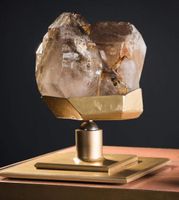 Quartz fumé enhydro