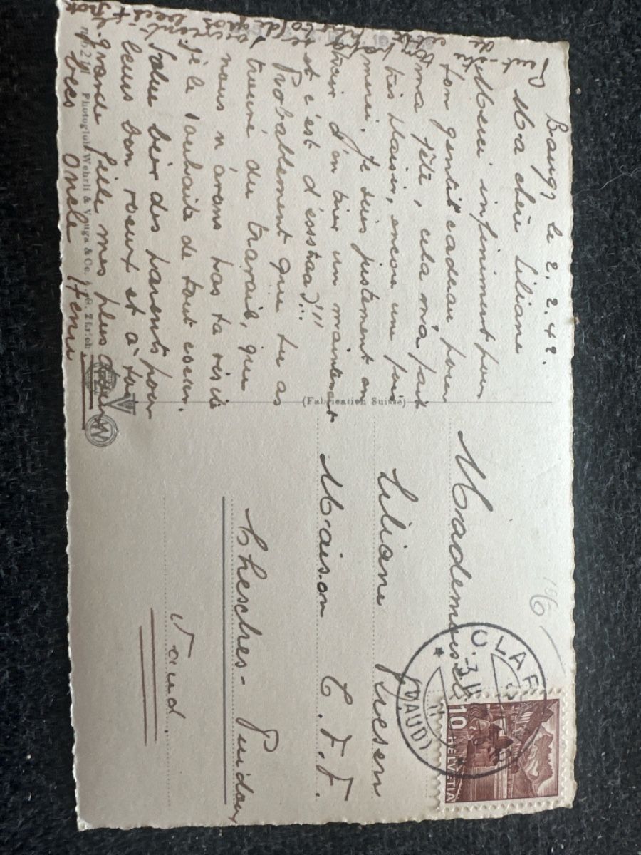 Cartoline postali: Baden 1940 Bierhalle Sterk  – Usato da Wettingen venduto da Phibras 1
