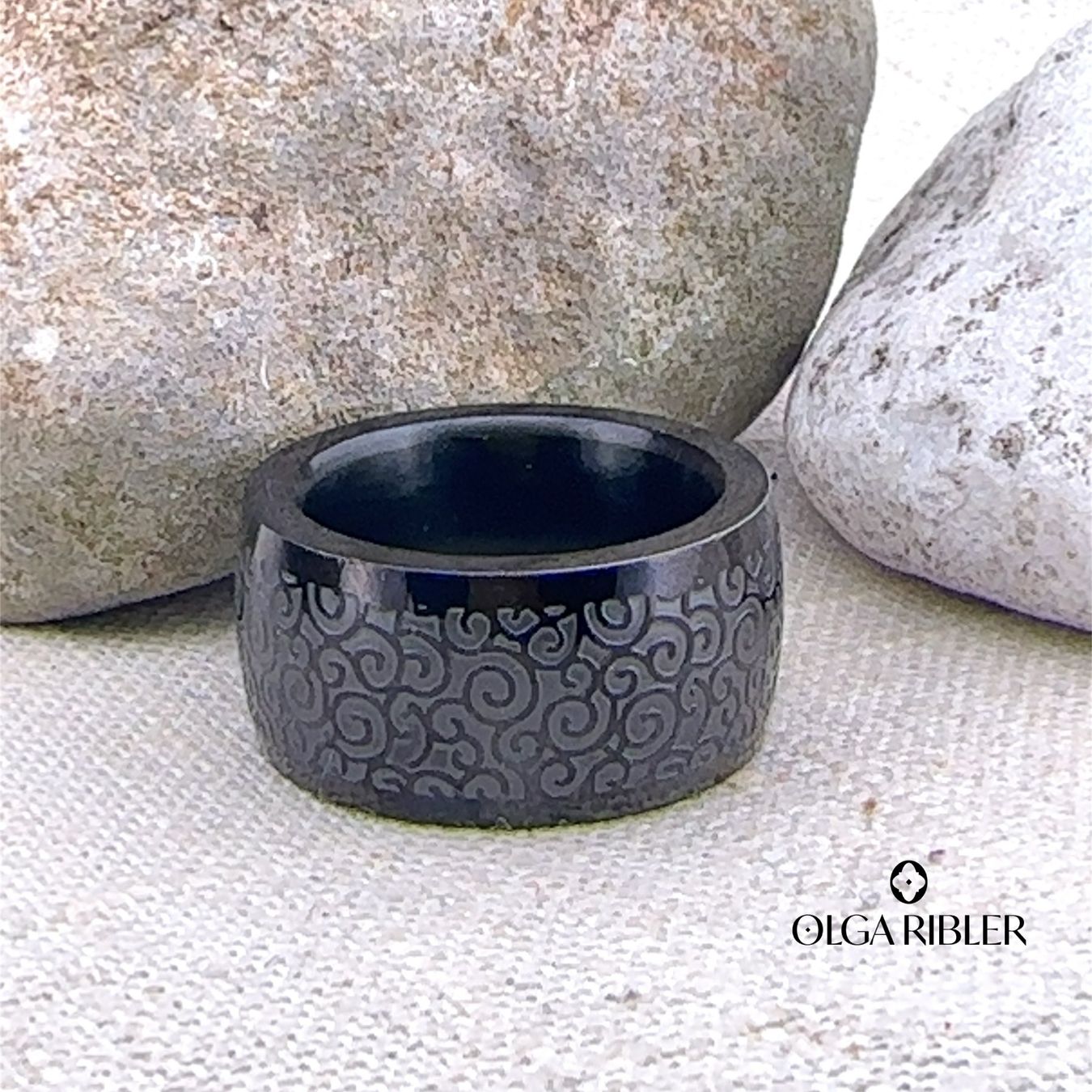 Olga Ribler Anelli: Statement Edelstahl Ring Ringgrösse 62 – Nuovo (secondo la descrizione) da Luzern venduto da Schmuckoutlet 4