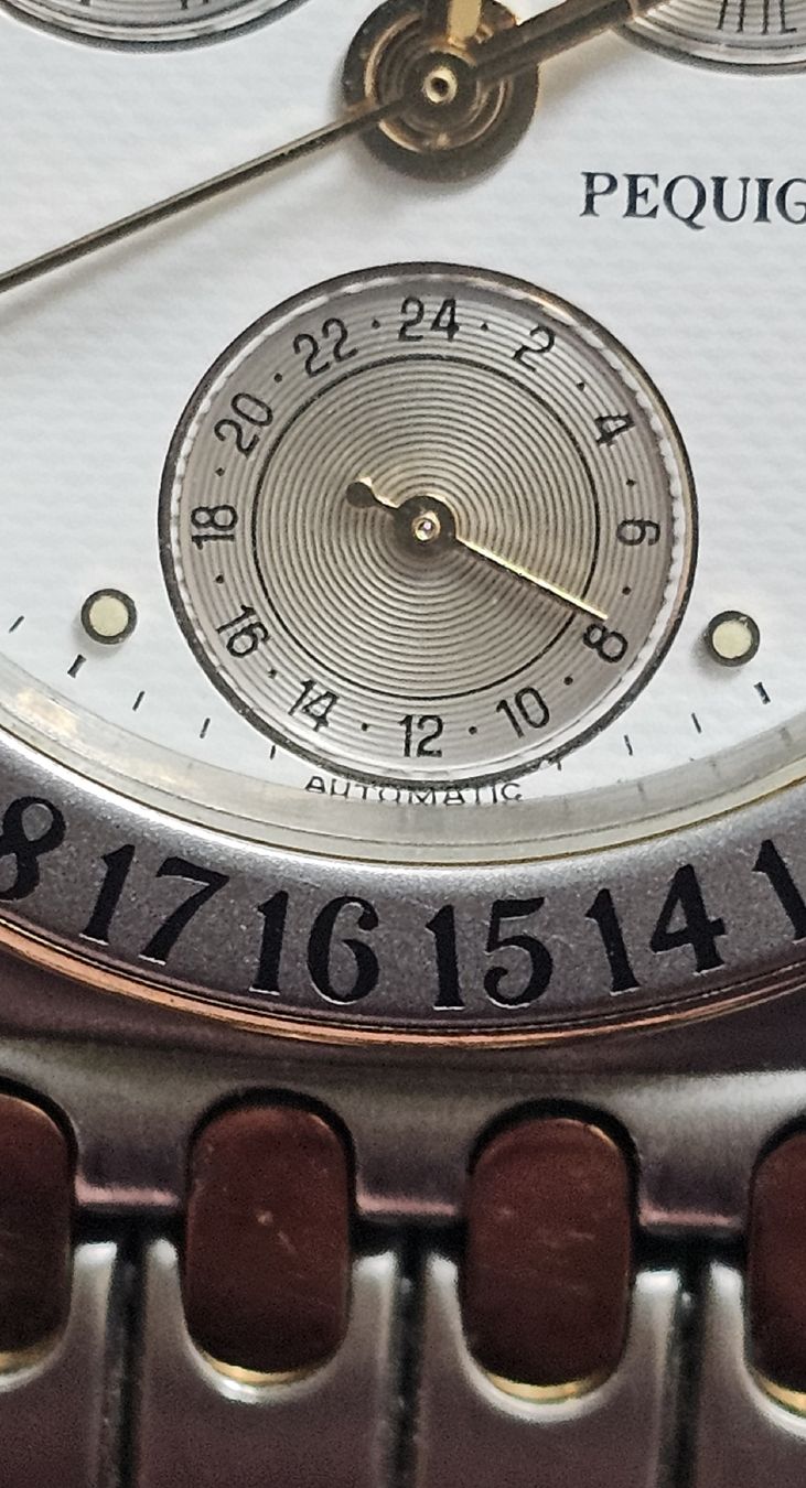 Orologi: Pequignet AUTOMATIC, calendrier complet, vintage rare! – Usato da Genève venduto da Fresko01 6