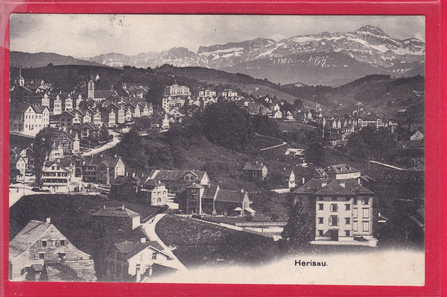 Ansichtskarten: HERISAU, 30.7.1912 – Gebraucht aus Oberrieden von Gebirgsstelze