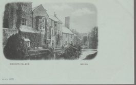 old UK Postcard WELLS BISHOP PALACE  B. & D. 2088 ak