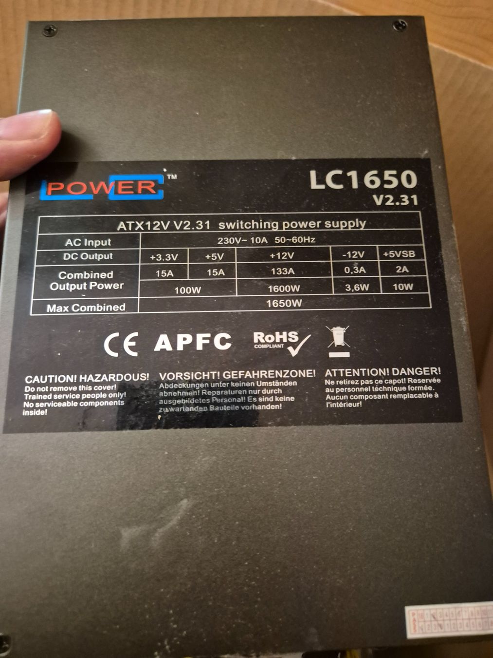 Componenti elettronici: Netzteil Computer PC Power Mining  Netzteil RAM PSU Gaming – Usato da Russikon venduto da dav_fqm6 1