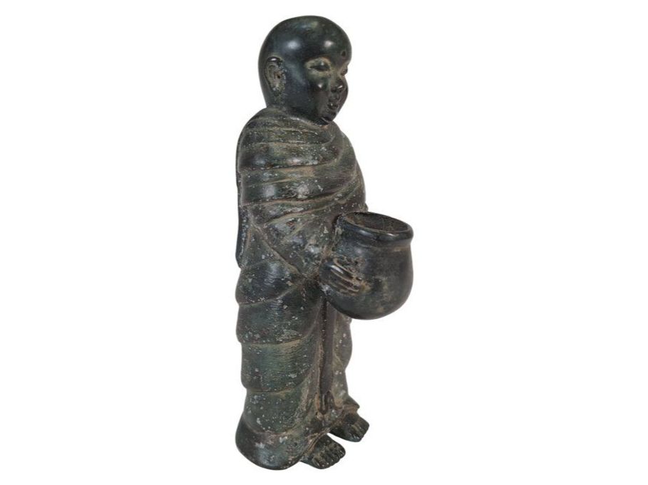 Sculture & Statue: Buddhistische Mönchsfigur mit Topf – Usato da Wil SG venduto da Restwert_Wil 2