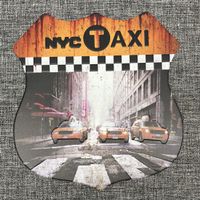 New York Taxi Metal Art Schild