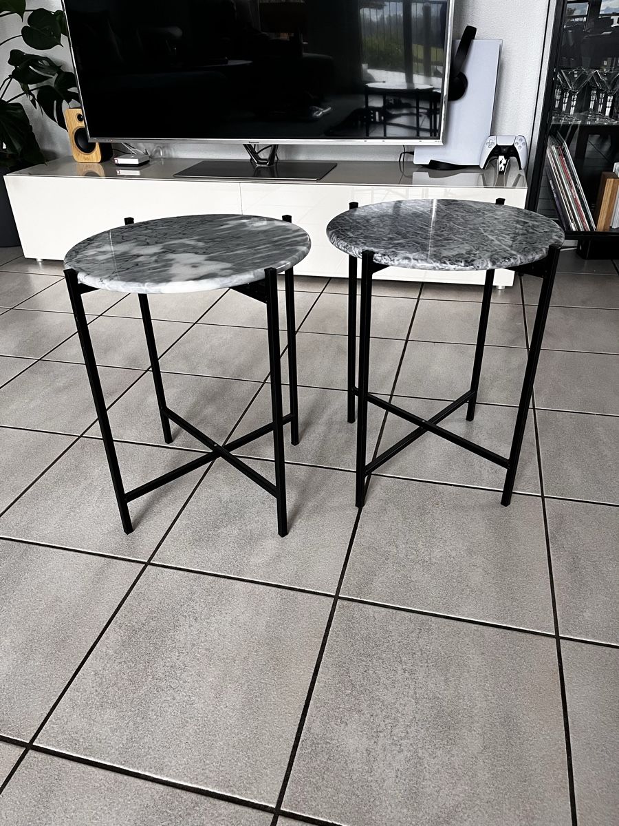Tavoli: Beistelltisch Set Marmoroptik / schwarz – Usato da Dietwil venduto da gislerrahel 1