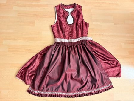 Dirndl Krüger Collection dunkelrot neuwertiger Zustand GR38