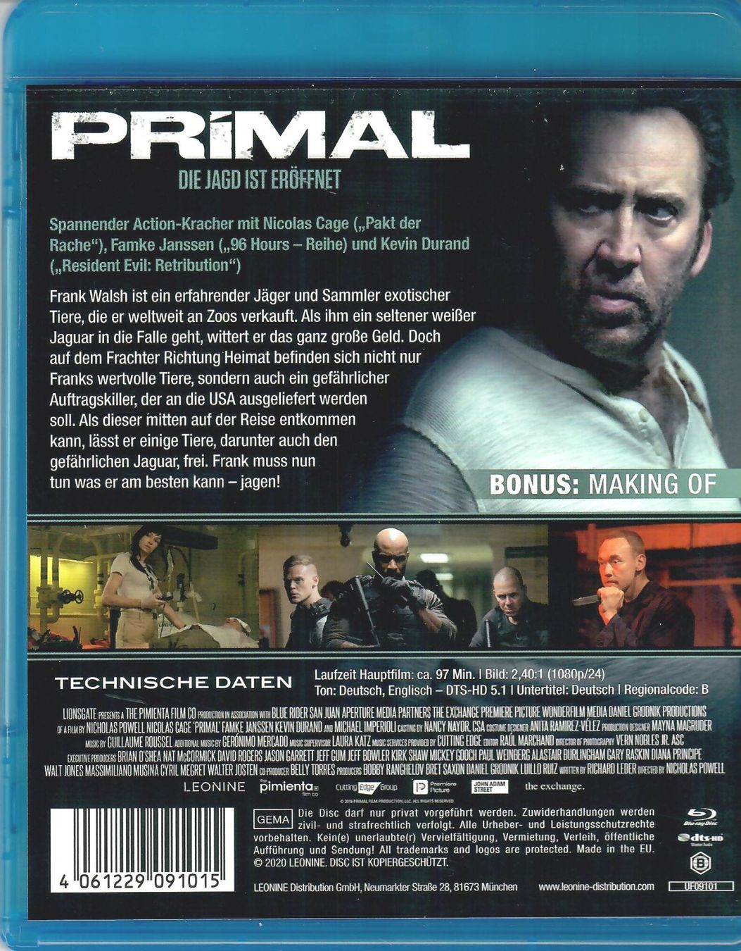 Tutti i DVDs: PRIMAL - Die Jagd ist eröffnet – Nuovo (secondo la descrizione) da St.Antoni venduto da Leiasolo 1