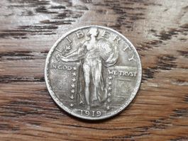 1/4 dollar 1919, USA