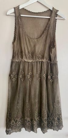 Tunika in Schlamm/Taupe, Gr. One Size