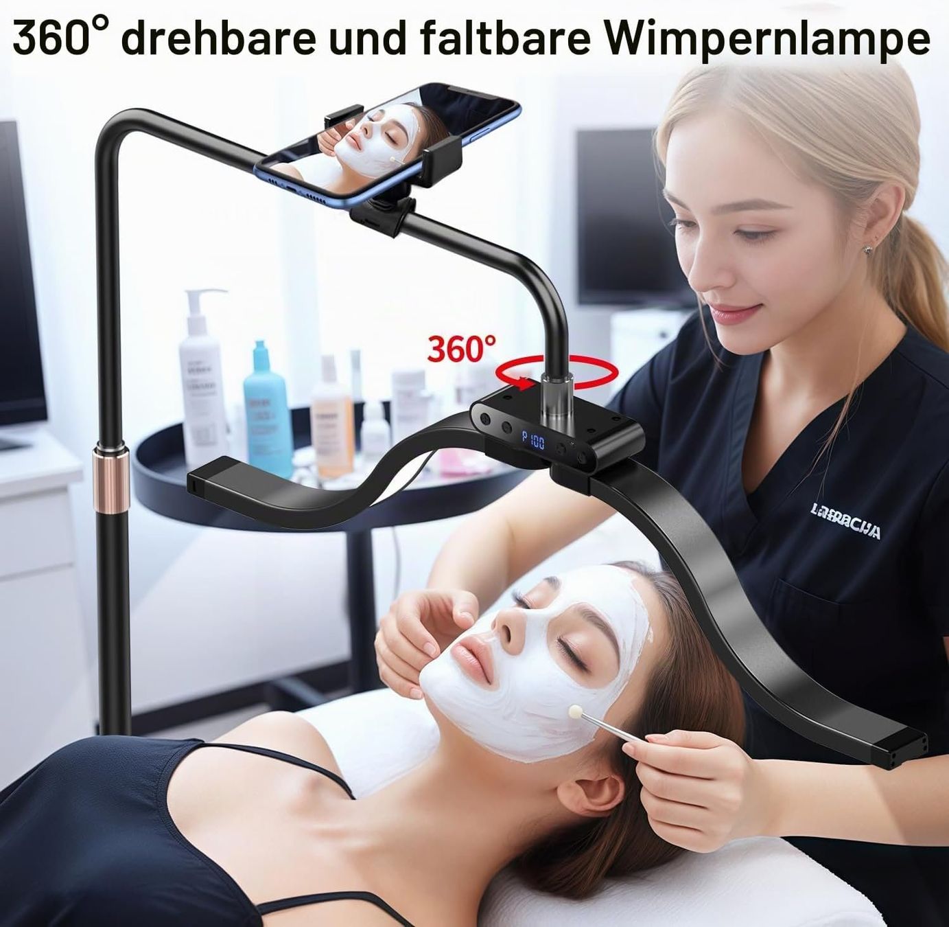 Lampade: Wimpern Lampe LED Beauty Licht mit Handyhalter dimmbar – Nuovo e nell'imballaggio originale da Zürich venduto da jasminleut 1