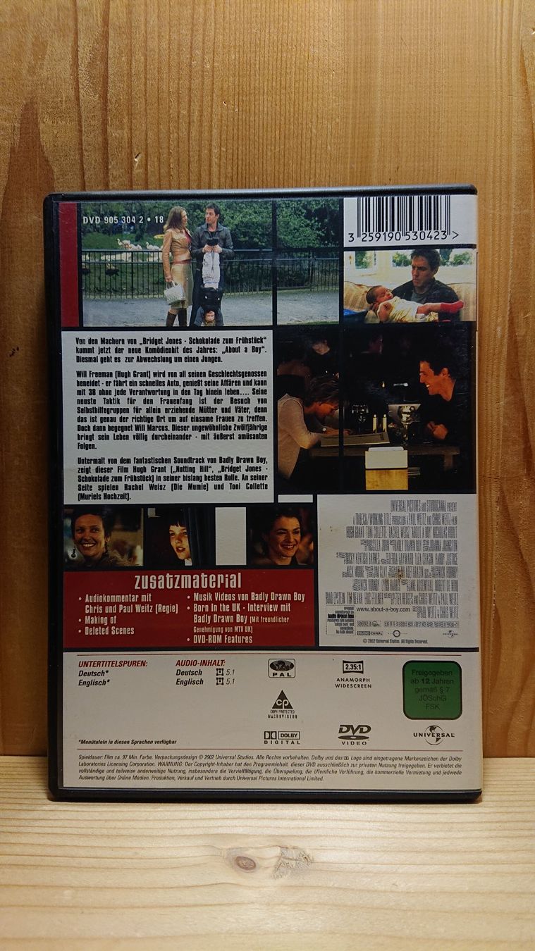 Tutti i DVDs: ABOUT A BOY DVD mit Hugh Grant – Usato da Wilderswil venduto da Exebub 1
