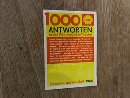 Shell Strassenkarte & 1000 Antworten 1968