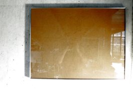 Vintage ALUMINIUM - BILDERRAHMEN mit Echtglas von Huber