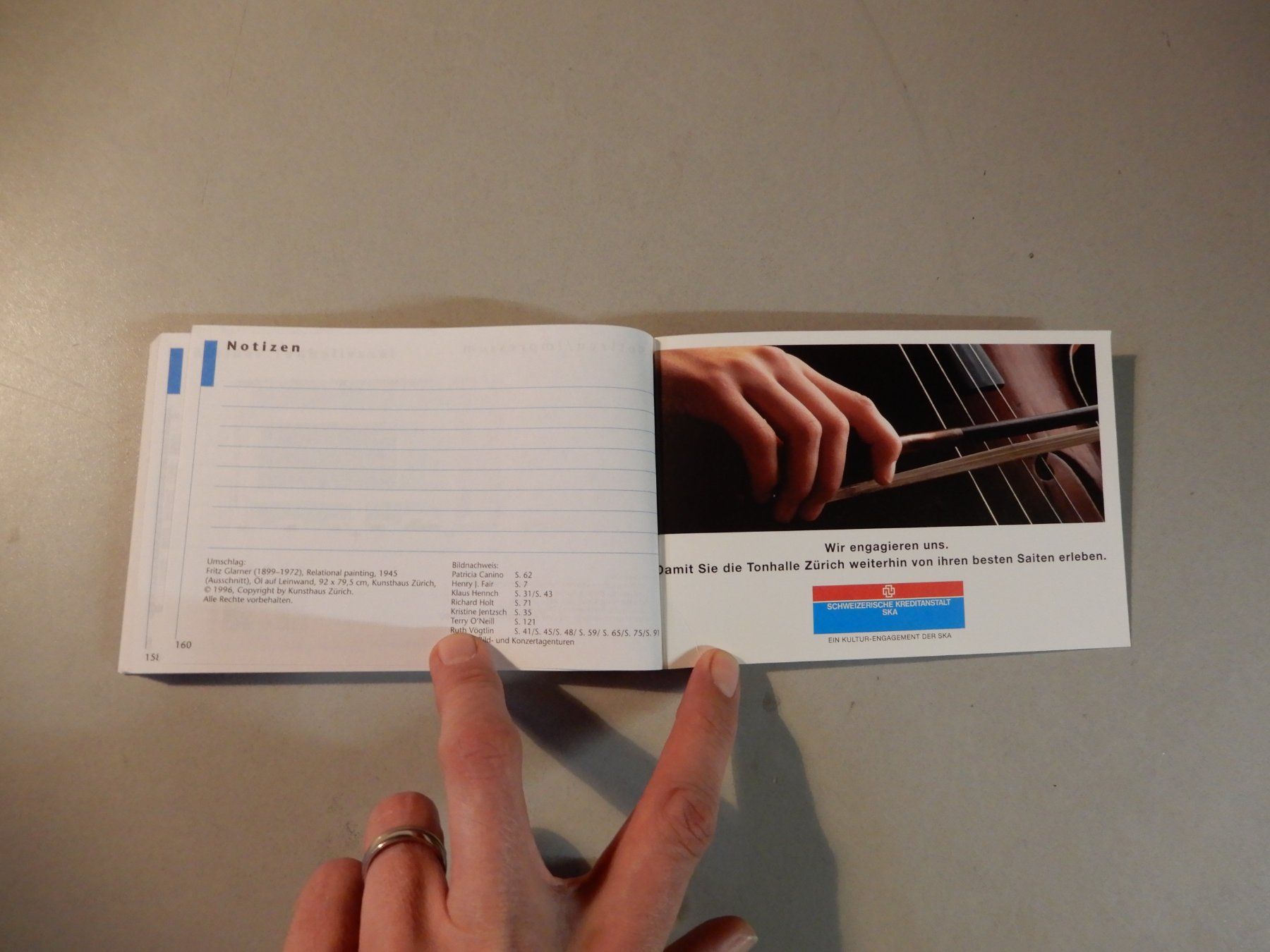 Libri: Tonhalle Orchester Zürich Konzerte Programm 96/97 – Usato da Erstfeld venduto da Mario_boe0 8