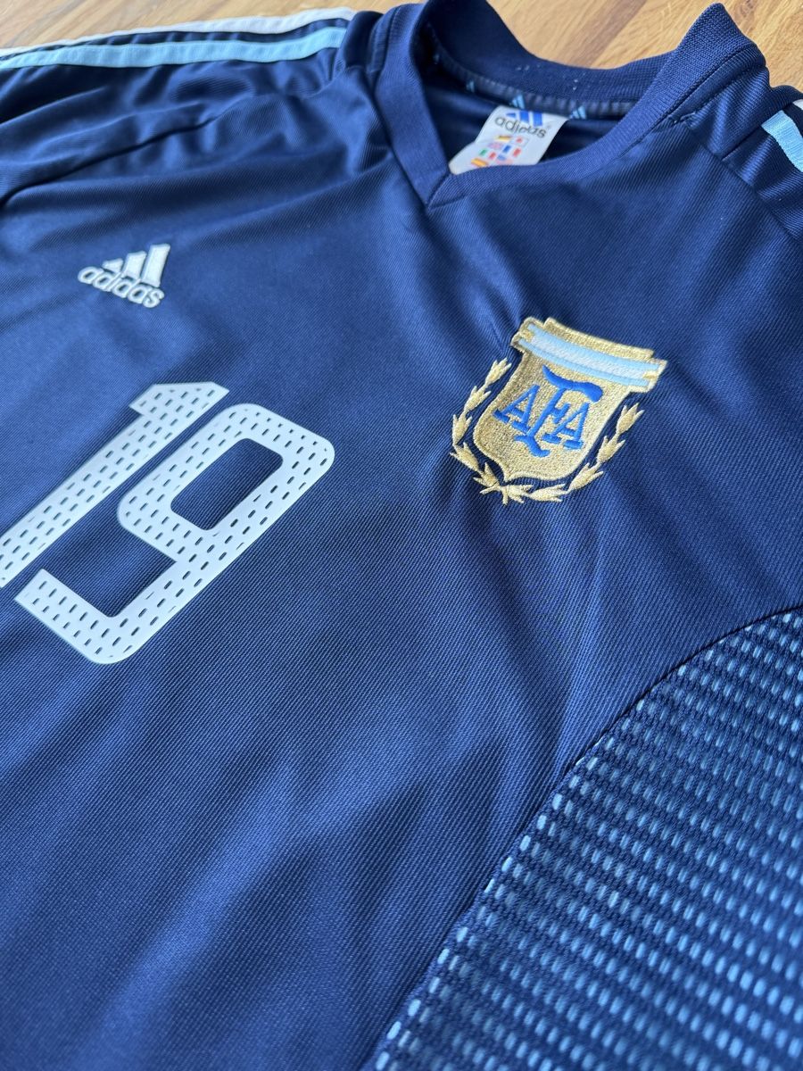 Adidas Canottiere & Pantaloni: Original Crespo Argentinien 2002-04 Trikot M – Usato da Burgdorf venduto da Shirtsy 3