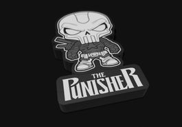 Lightbox lampe led Blanc et RGB PUNISHER Personnalisable