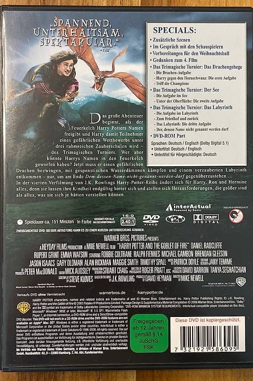 Tutti i DVDs: Harry Potter und der Feuerkelch DVD – Usato da Therwil venduto da rubininio 1