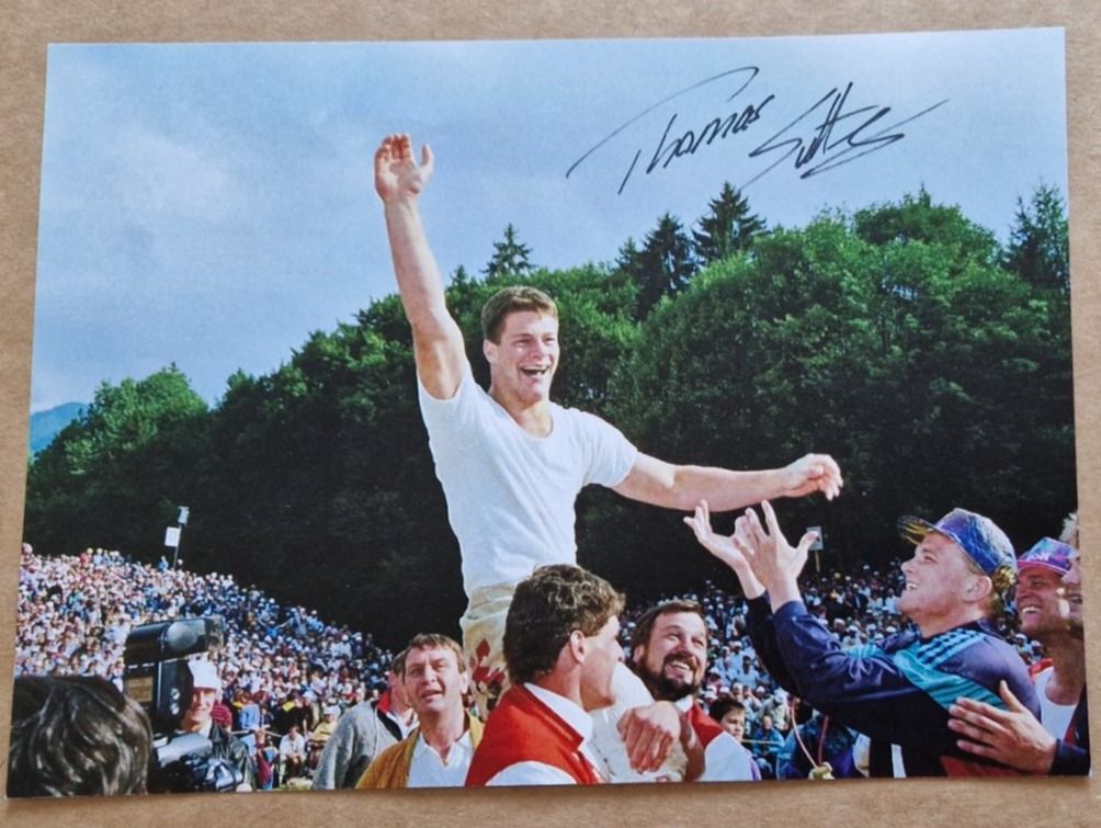 Autografi: Thomas Sutter - Schwingerkönig 1995 - original signiert – Usato da Menziken venduto da Autogramme