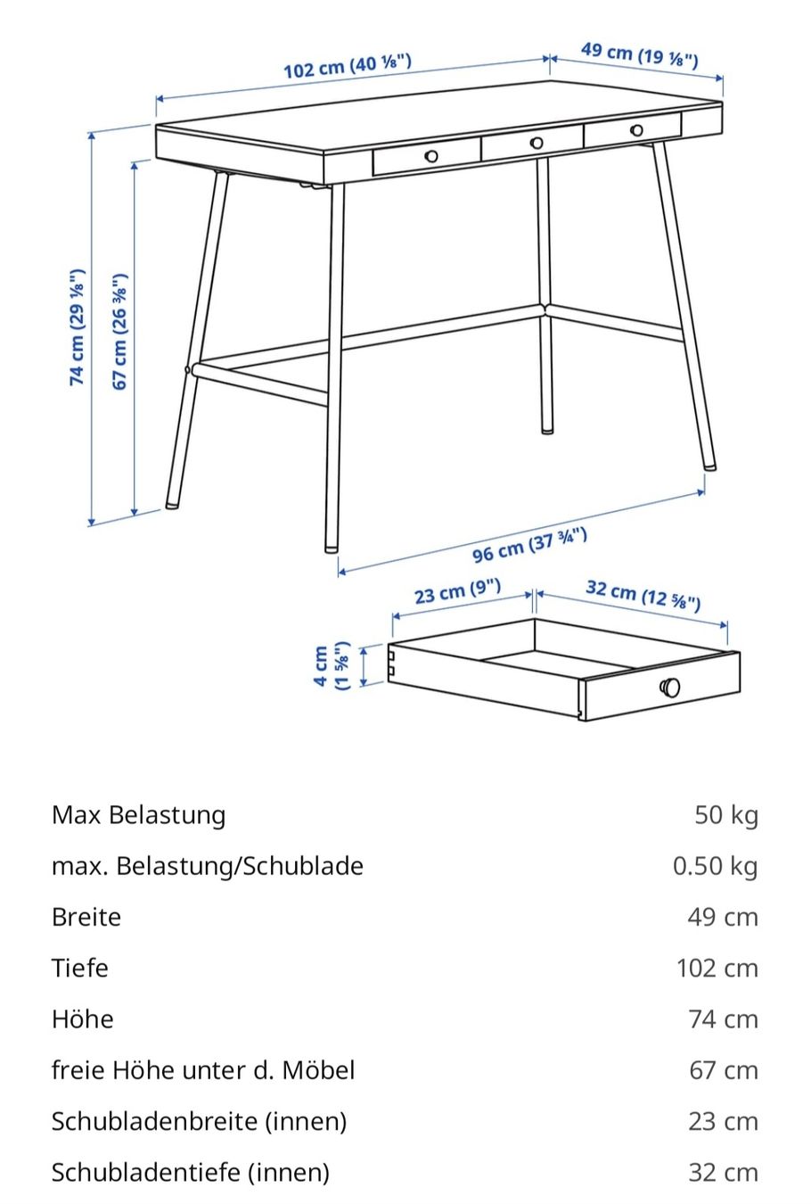 Bureaux: Ikea Schreibtisch Bambus – D'occasion à Winterthur par zhb_xcy7 5