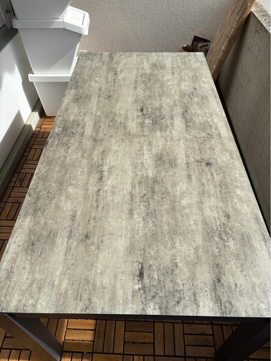 Conforama Set di tavolo e panche: Gartentisch mit 6 Stapelstühlen Aluminium Stoff Anthrazit – Usato da Lausen venduto da man_7yld 1