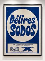 Affiche vintage cinema érotique Paris