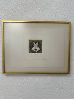Vintage Radierung "Apfel Püre" signiert Zapata