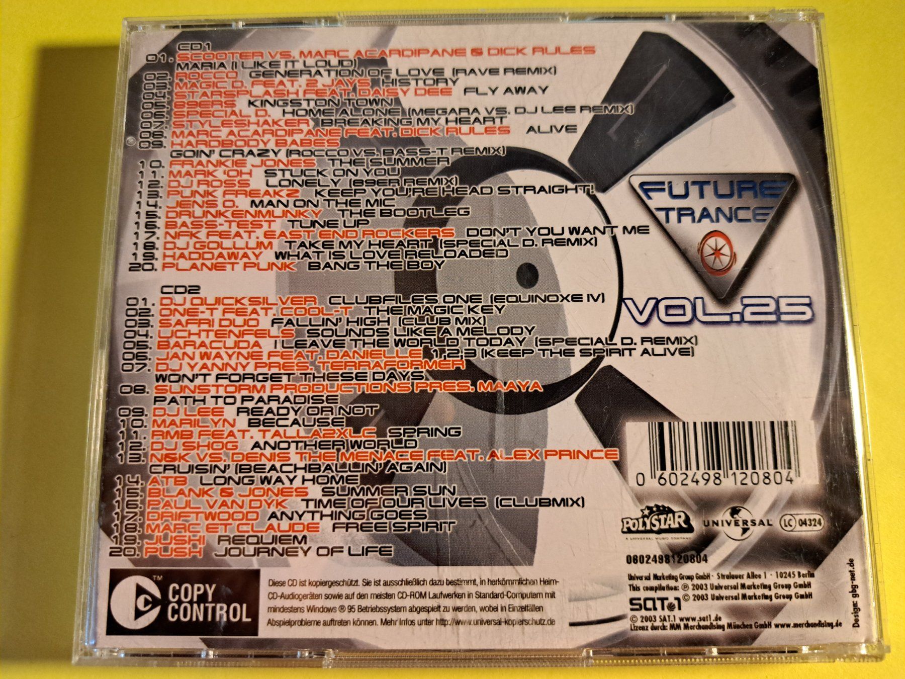 CD: FUTURE TRANCE Vol. 25 – Usato da Wichtrach venduto da LuckyLuke69 1