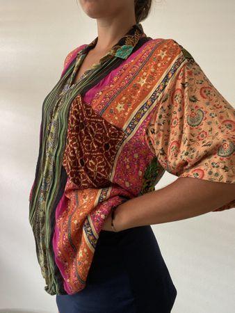 Patchwork Shirt multicoloured
