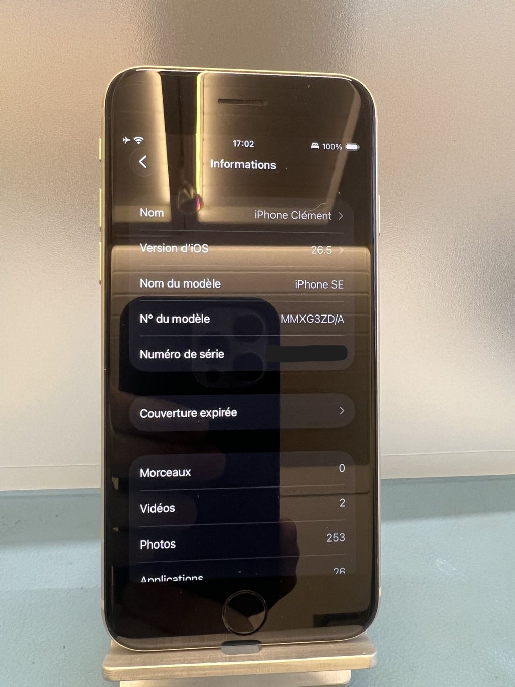 Apple Telefoni cellulari / Smartphones: iPhone SE (3e génération) 64GB Blanc – Usato da Sonceboz-Sombeval venduto da com_dt7m 7