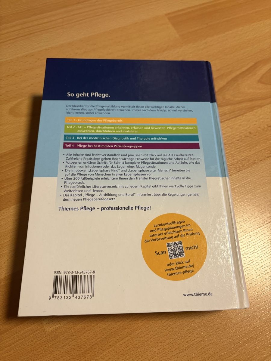 Libri: Thiemes Pflege Lehrbuch – Nuovo (secondo la descrizione) da Obergerlafingen venduto da nad_lj9c 1