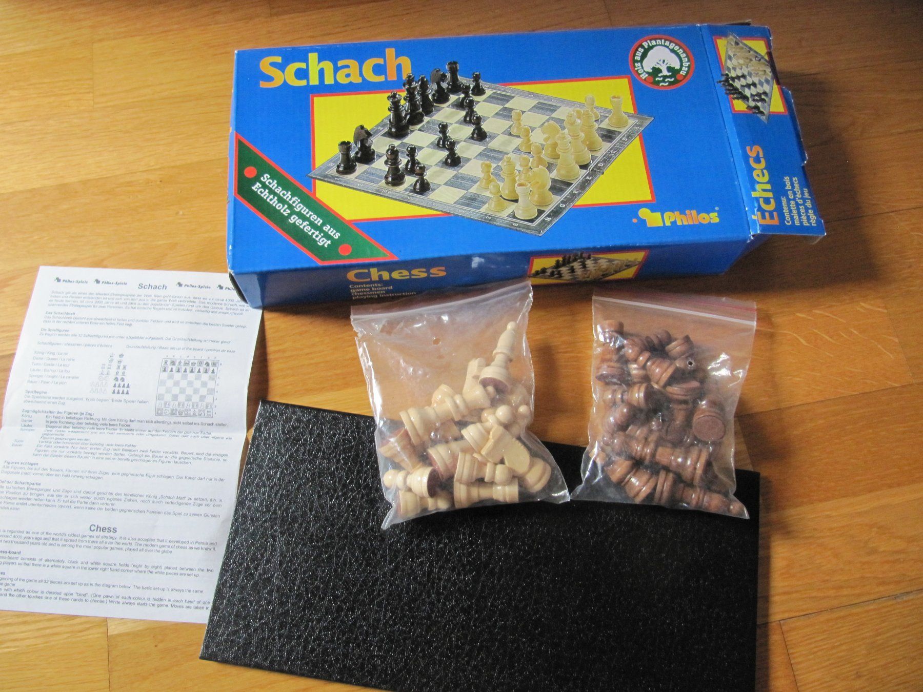 Giochi: Schachspiel Schachbrett mit Figuren Philos – Nuovo (secondo la descrizione) da Würenlos venduto da Carabella0 1