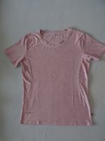 Sportshirt T-Shirt Top Gr. 40 Elasthan rosa/beige