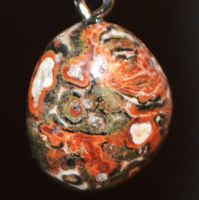 Anhänger L-5731 – Blumen Achat 16x15mm