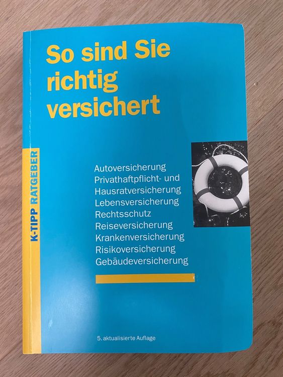 K-Tipp Ratgeber „So Sind Sie Richtig Versichert“ 5. Auflage | Kaufen ...