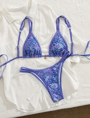 Chic Paisley Bikini Set XS – Neu – Sommer – Gratis Versand