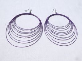 Sehr grosse Ohrhänger, Modeschmuck / neuwertig