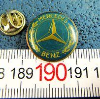 MERCEDES BENZ AUTO LOGO 19mm GLASIERT VINTAGE